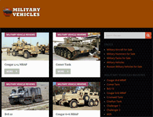 Tablet Screenshot of military-vehicles.us